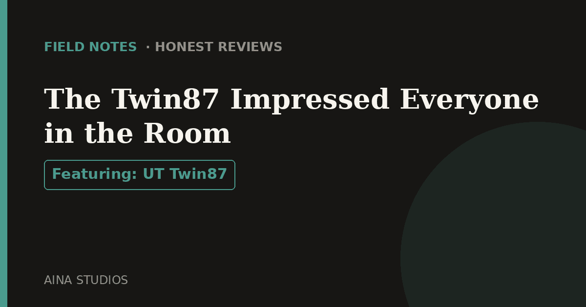 The Twin87: Two Eras of One Legendary Mic, One Switch